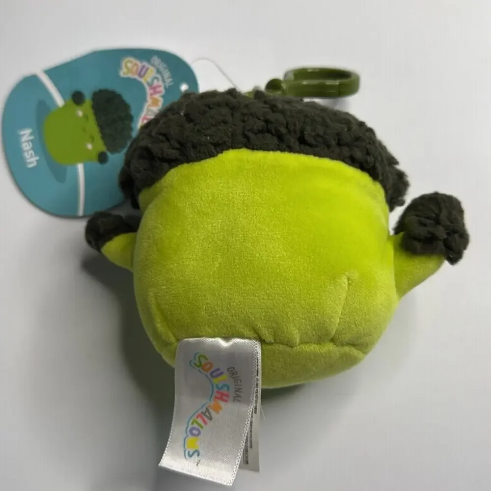 NWT Nash the Broccoli Squishmallow Clip HTF 3.5" - Picture 2 of 3